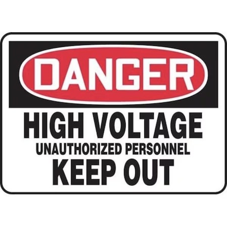 Accuform OSHA DANGER SAFETY SIGN HIGH FRMELC044VP FRMELC044VP